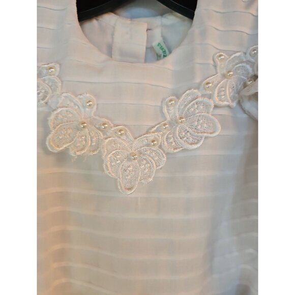 Childs Flower Girl/First Communion Gown W/Veil - Picture 4 of 7